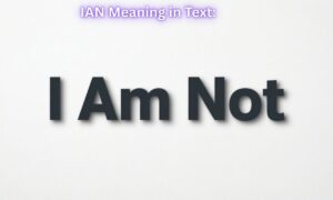 IAN Meaning in Text: “I Am Not”