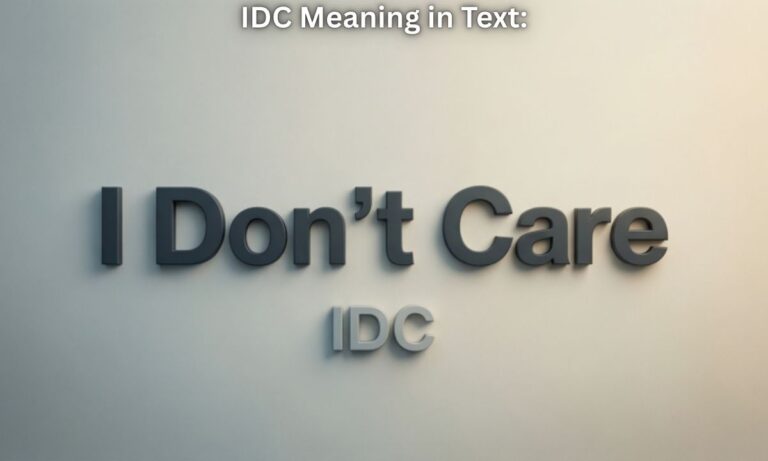 IDC Meaning in Text: