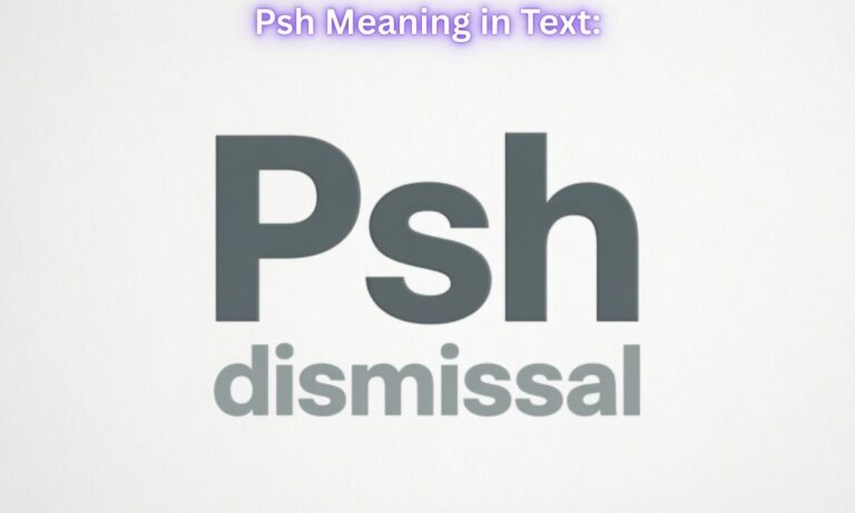 Psh Meaning in Text: dismissal