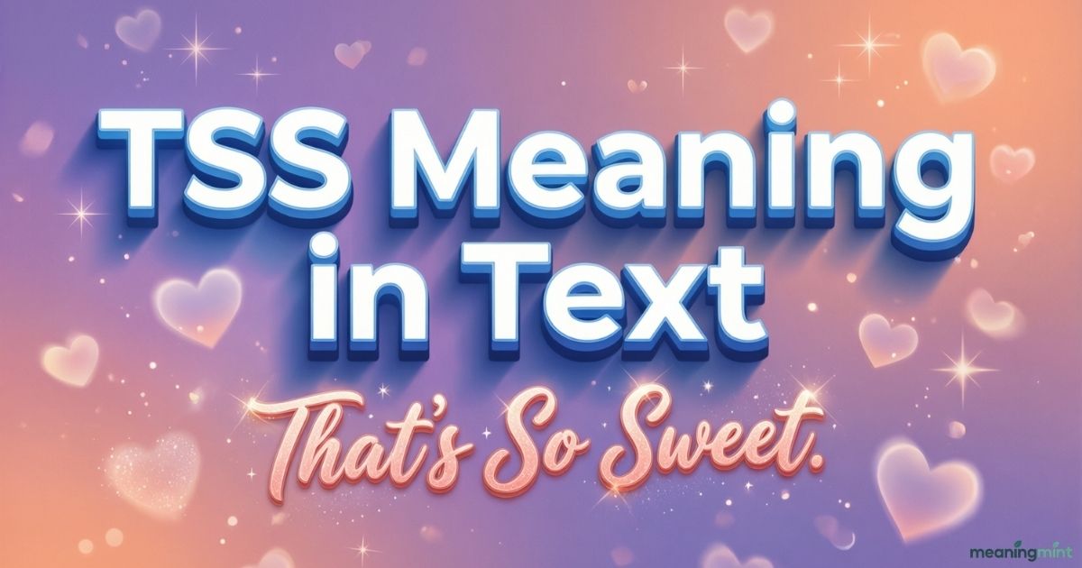 tss meaning in text