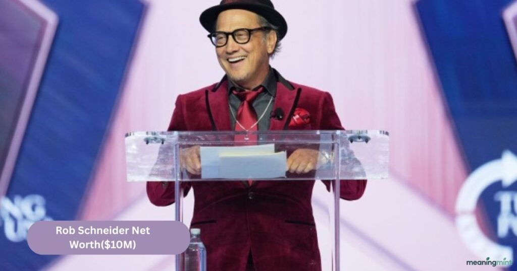 Rob Schneider Biography 2026 with a close-up portrait of the actor
Image reflects Rob Schneider’s personality, eye color, and facial features
Perfect for articles covering his life, net worth, and career journey