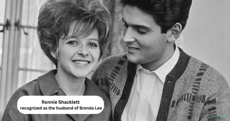 Ronnie Shacklett smiling with his wife Brenda Lee at a public event. Celebrated for his long-lasting marriage and supportive role in her career. The image shows the celebrity spouse living a private, family-focused life.